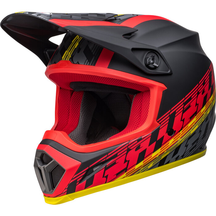 Bell MX-9 Mips Helm - Offset Matte schwarz gelb rot