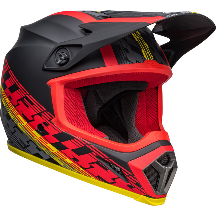 Bell MX-9 Mips Helm - Offset Matte schwarz gelb rot
