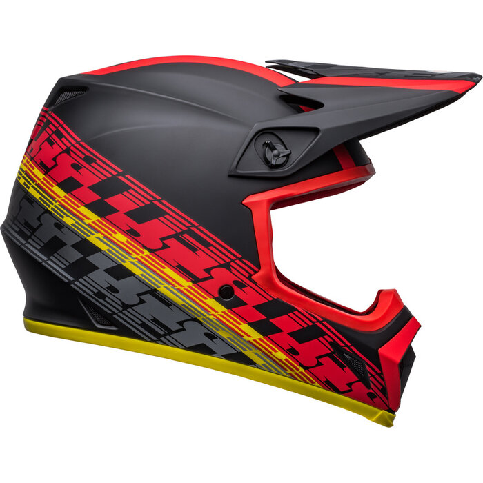 Bell MX-9 Mips Helm - Offset Matte schwarz gelb rot