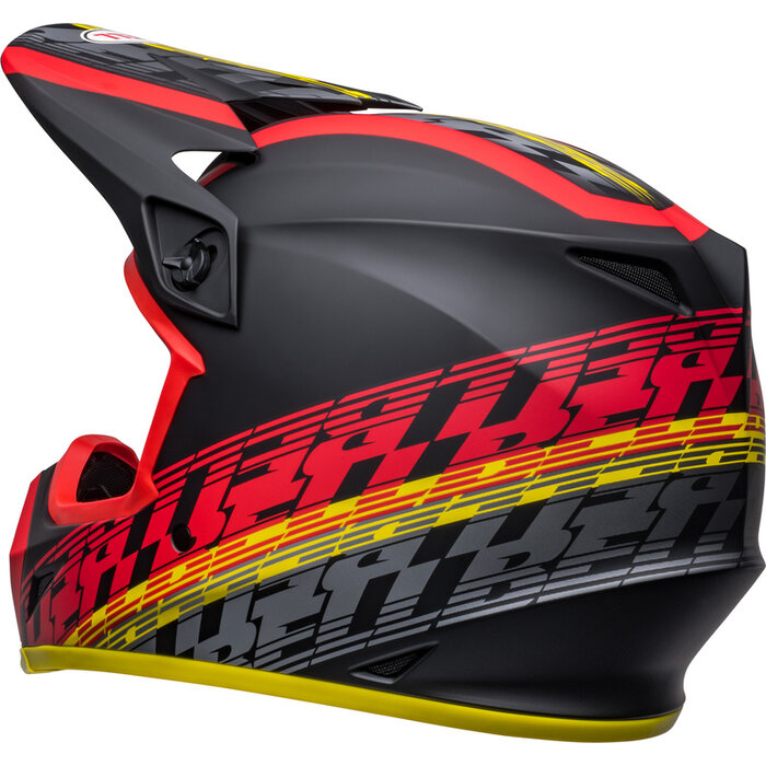 Bell MX-9 Mips Helm - Offset Matte schwarz gelb rot