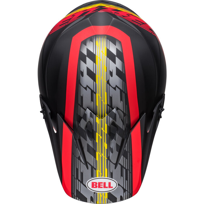 Bell MX-9 Mips Helm - Offset Matte schwarz gelb rot