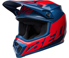 Bell MX-9 Mips Helm - Disrupt Gloss True blau rot