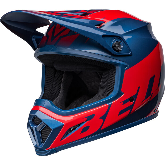 Bell MX-9 Mips Helm - Disrupt Gloss True blau rot