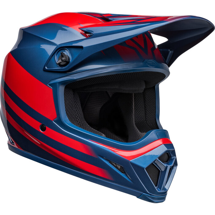 Bell MX-9 Mips Helm - Disrupt Gloss True blau rot