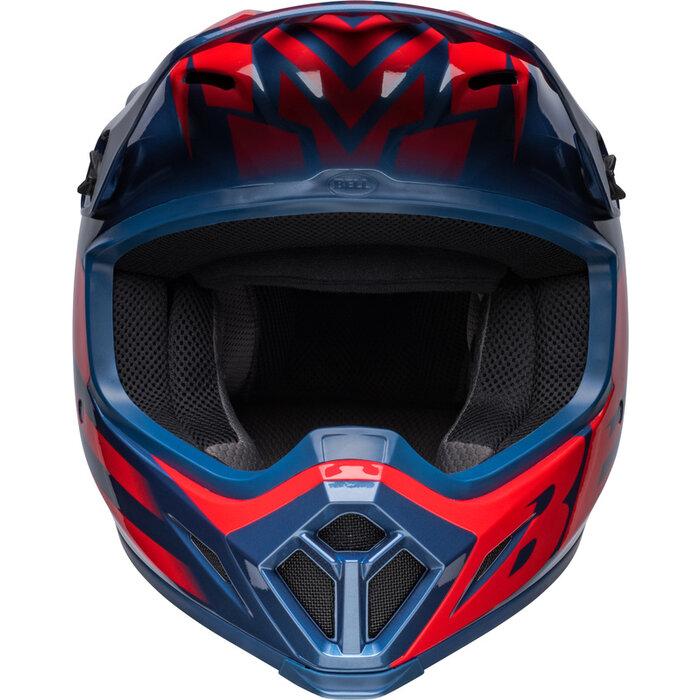 Bell MX-9 Mips Helm - Disrupt Gloss True blau rot