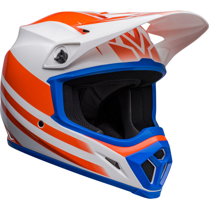 Bell MX-9 Mips Helm - Disrupt Gloss weiss orange