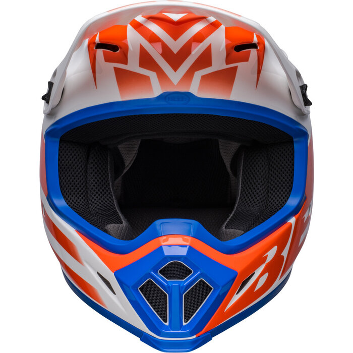 Bell MX-9 Mips Helm - Disrupt Gloss weiss orange