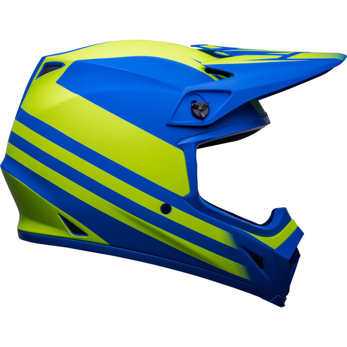 Bell MX-9 Mips Helm - Disrupt Matte Classic blau Hi-Viz gelb
