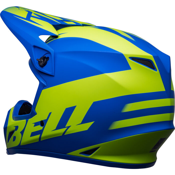 Bell MX-9 Mips Helm - Disrupt Matte Classic blau Hi-Viz gelb