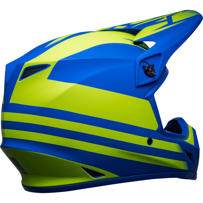 Bell MX-9 Mips Helm - Disrupt Matte Classic blau Hi-Viz gelb