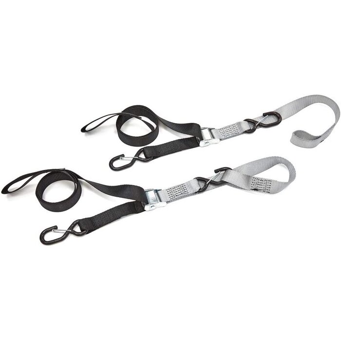 Acebikes Motorrad Spanngurt Set inkl. Tasche Schwarz 180cm 300daN