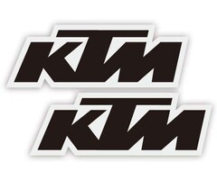 Factory Effex KTM Sticker schwarz Universal Gabel Schwinge Aufkleber
