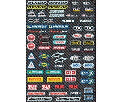 Factory Effex Universal Aufkleber Sticker Bogen Sponsor Kit Micro New