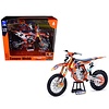 New Ray Ktm 450 Sx-F #2 Cooper Webb Supercross #1 Plate Stickers Red Bull Ktm Factory Racing 1/10 Diecast Motorcycle Model