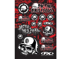 Factory Effex Universal Aufkleber Sticker Bogen Metal Mulisha