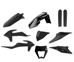 Polisport Plastik Satz KTM EXC / EXC-F 2020-21 schwarz