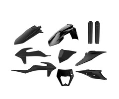 Polisport Plastik Satz KTM EXC / EXC-F 2020-21 schwarz