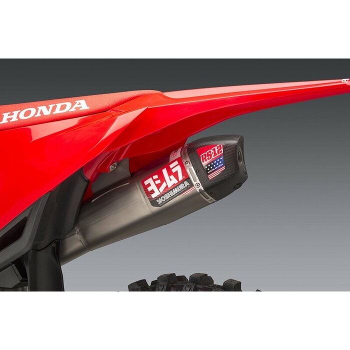 Yoshimura RS-12 Signature Series Full Exhaust System - Edelstahl - Aluminium Honda CRF 450R/RX Bj. 21-24