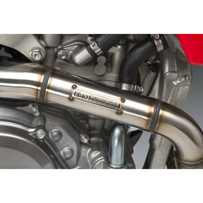 Yoshimura RS-12 Signature Series Full Exhaust System - Edelstahl - Aluminium Honda CRF 450R/RX Bj. 21-24