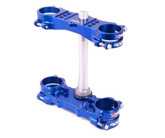 X-trig Gabelbrücken - Kit ROCS Tech Offset 25 blau M12 für Yamaha YZ125 / Fantic XX125