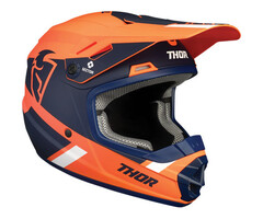 Thor Kinderhelm Sector Split MIPS® Helm orange schwarz weiss matt