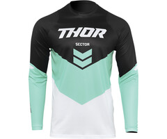Thor Kinder Jugend Jersey Sector Chev schwarz mint