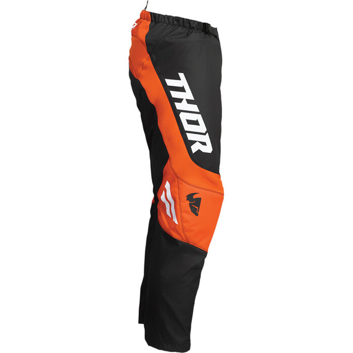 Thor Kinder Jugend Hose Sector Chev charcoal rot orange