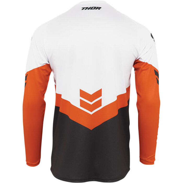 Thor Kinder Jugend Jersey Sector Chev charcoal rot orange