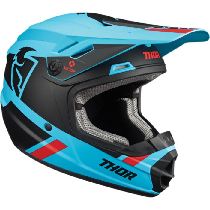 Thor Kinderhelm Sector Split MIPS® Helm Blau Matt Schwarz