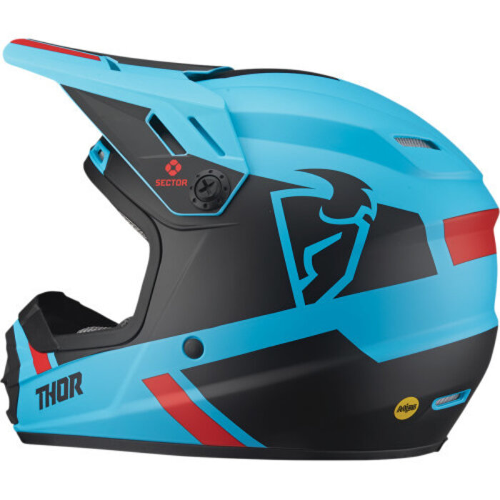 Thor Kinderhelm Sector Split MIPS® Helm Blau Matt Schwarz