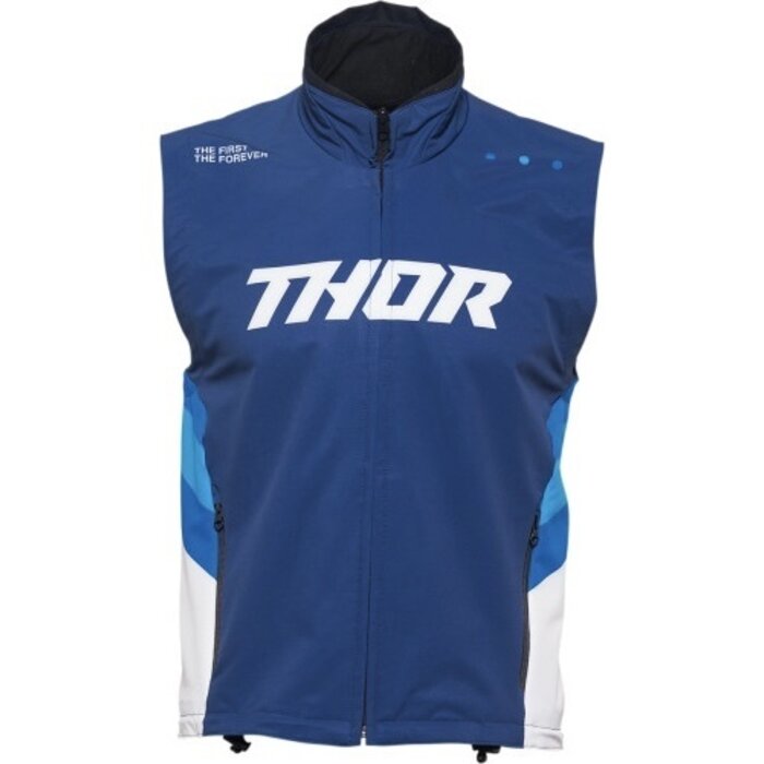 Thor Warm Up Jacke Weste blau