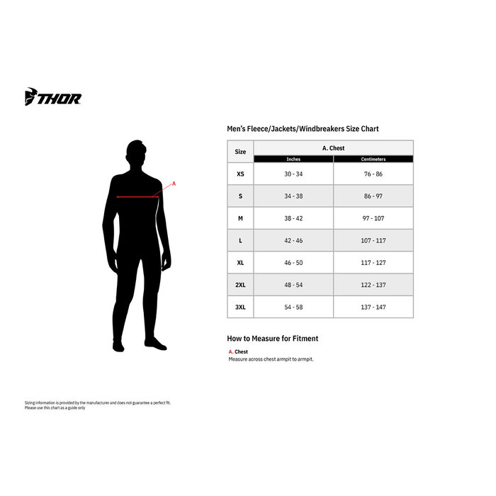 Thor Warm Up Jacke Weste blau