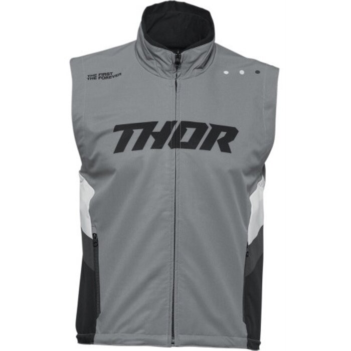 Thor Warm Up Jacke Weste grau schwarz
