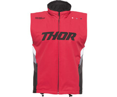 Thor Warm Up Jacke Weste rot schwarz