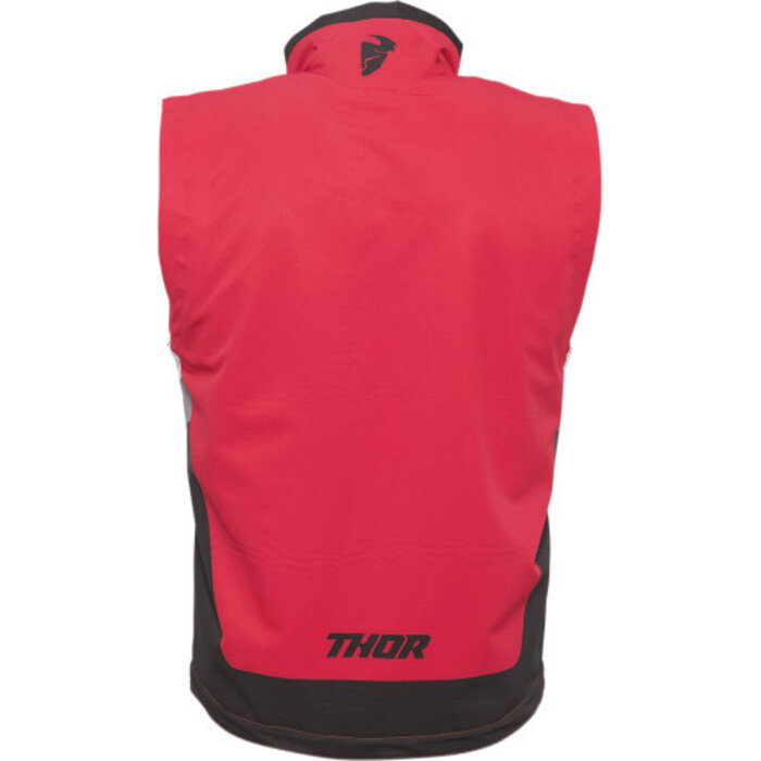 Thor Warm Up Jacke Weste rot schwarz