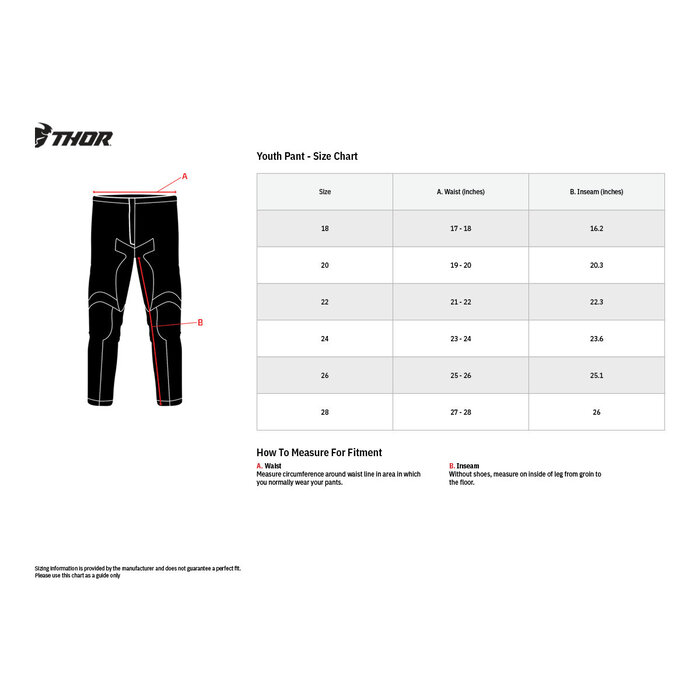 Thor Kinder Jugend Hose Pulse Cube schwarz mint
