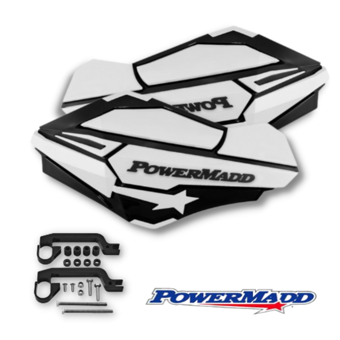 Powermadd Sentinel Handschützer Kit weiss - schwarz
