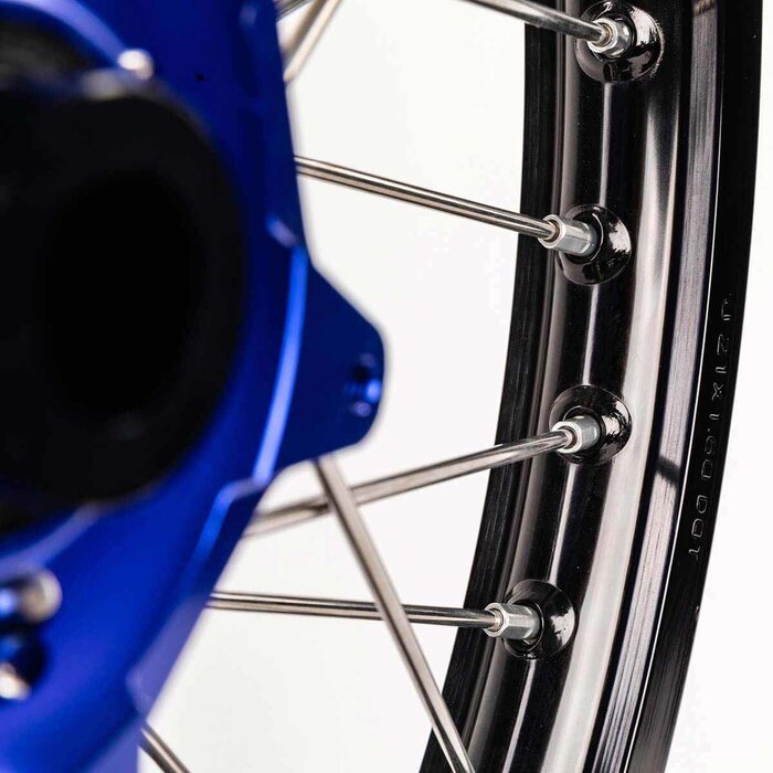 X-Grip Felgen Satz V1 / vorne 1.60" X 21" & hinten 2,15" X 19" vorne für KTM SX SXF EXC EXC-F ab Bj. 2016-2022  schwarz / blau