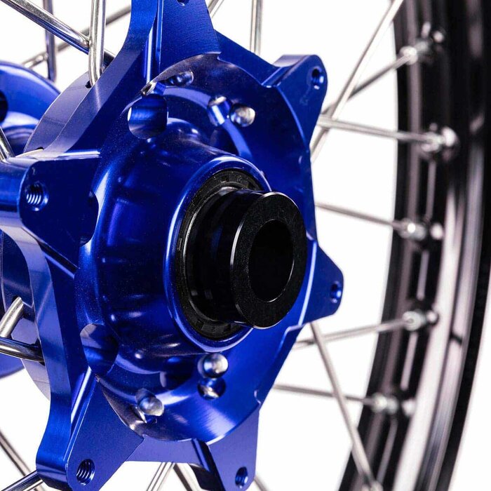 X-Grip Felgen Satz V1 / vorne 1.60" X 21" & hinten 2,15" X 19" vorne für KTM SX SXF EXC EXC-F ab Bj. 2016-2022  schwarz / blau