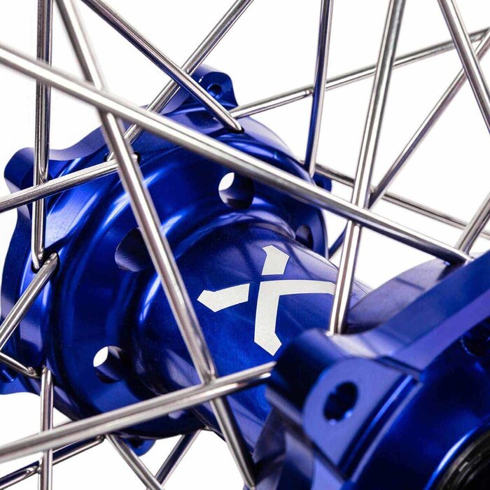 X-Grip Felgen Satz V1 / vorne 1.60" X 21" & hinten 2,15" X 19" vorne für KTM SX SXF EXC EXC-F ab Bj. 2016-2022  schwarz / blau