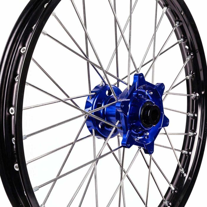 X-Grip Felgen Satz V1 / vorne 1.60" X 21" & hinten 2,15" X 18" für KTM EXC EXC-F ab Bj. 2016-2022  schwarz / blau