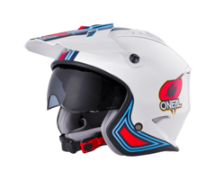 Oneal Roller Helm Volt weiss blau rot