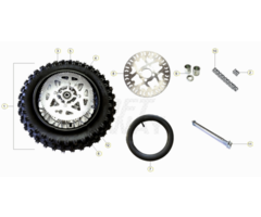 Beta Minicross Elektro Hinterrad