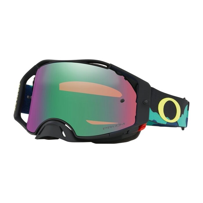 Oakley Airbrake MX Goggle Eli Tomac Signature Series Camo Army Blues Prizm MX Jade Iridium Lens