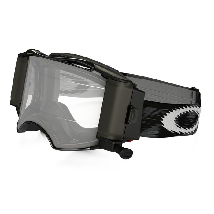 Oakley OAKLEY Airbrake MX Race-Ready Roll-Off Goggle Jet Black Speed Clear Lens