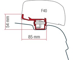 Fiamma Adapter zu Markise F40 Van