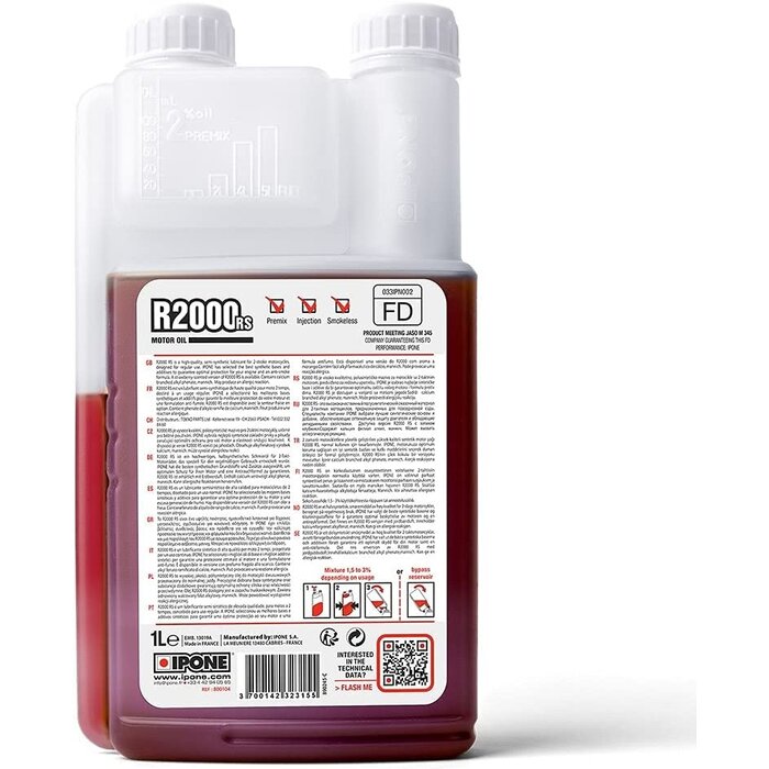 Ipone 2T R2000 RS Motoröl Synthetic Plus