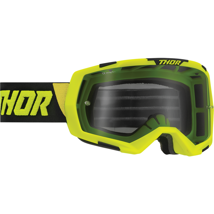 Thor Regiment MX Enduro Brille neongelb fluoreszierend schwarz