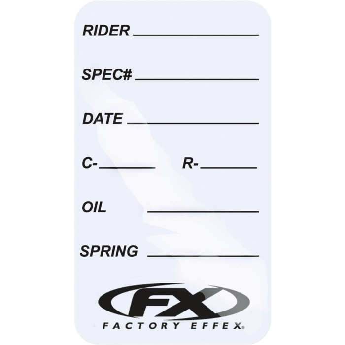 Factory Effex Spezial Aufkleber Service Sticker für Gabel & Stoßdämpfer