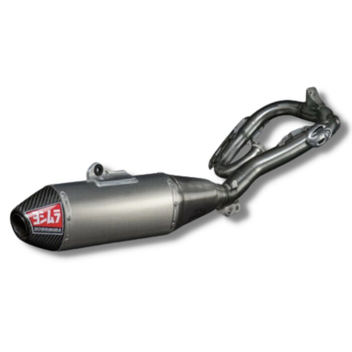 Yoshimura RS-4 Signature Series Stainless Steel Full Exhaust System Aluminum Slip-On/Carbon End Cap Yamaha YZ450F Bj. 18-19 / WR450F Bj. 19-22